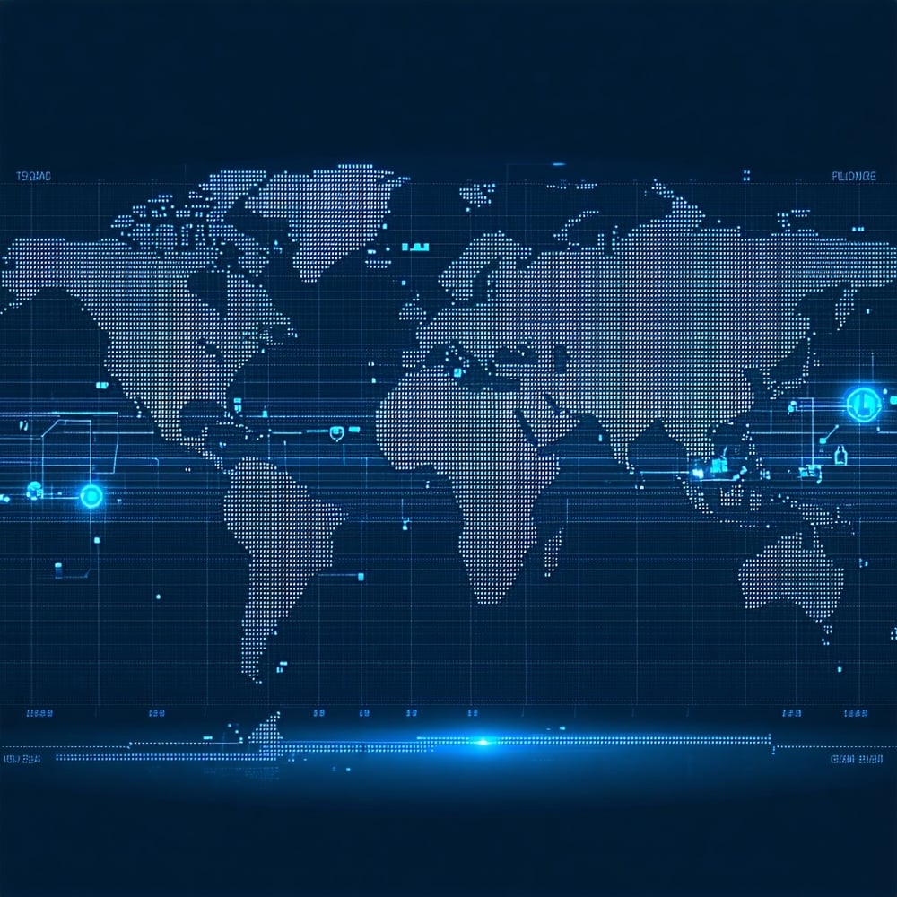 global coverage - New York to London