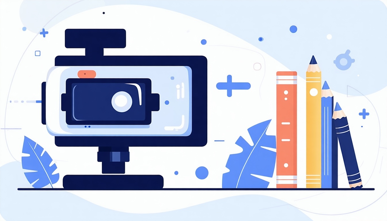 guide for beginner for video flat vector