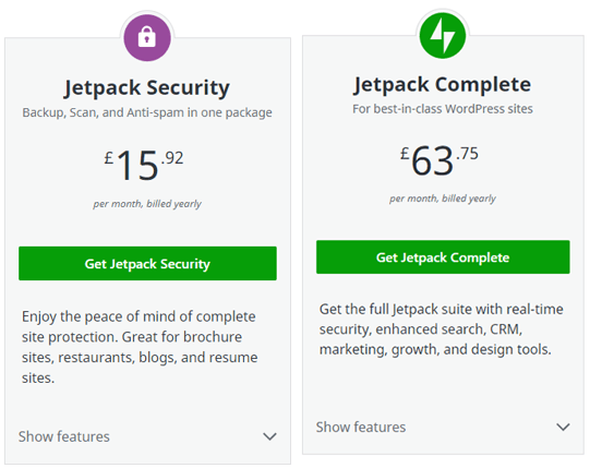 Jetpack plan