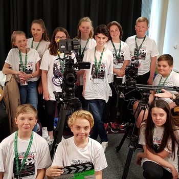 The students from the Toot Hill media studies class came to Venture for a half-day of interactive learning called PROJECT VLOG.