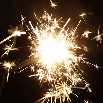 A sparkler: symbolising how video content marketing will energise your funnel