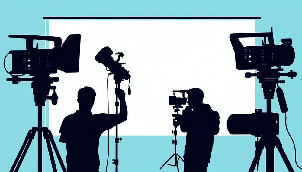 www.venturevideos.comhubfsAI-Generated MediaImagesvideo production team flat vector-1